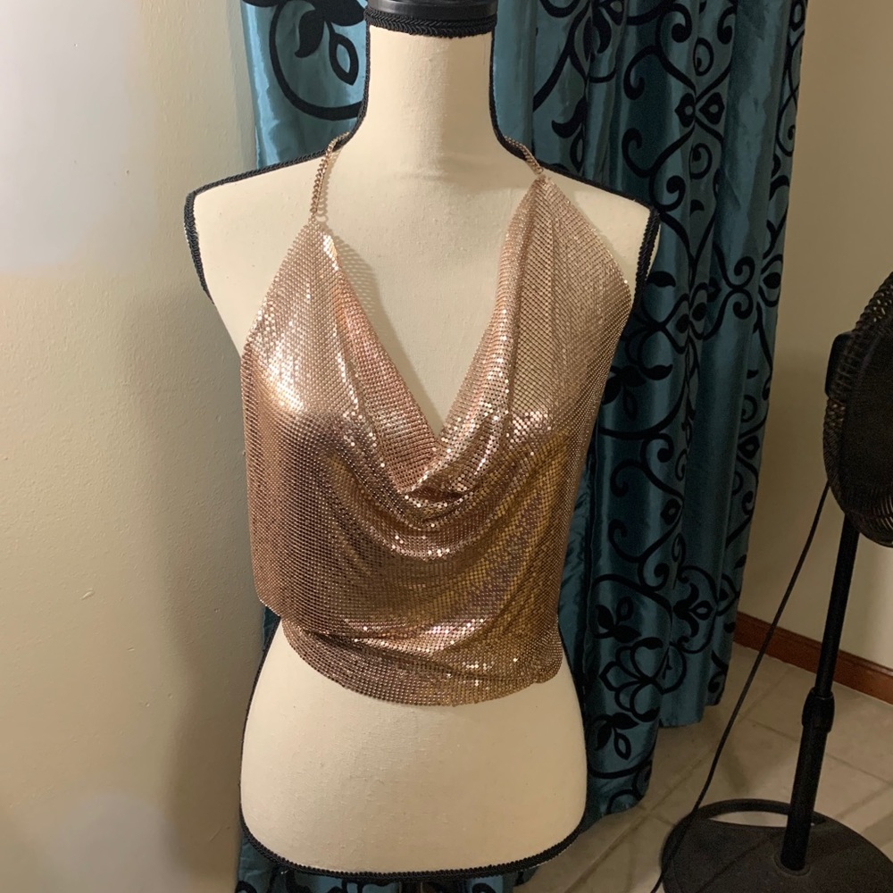 NWOT Metal Rose Gold